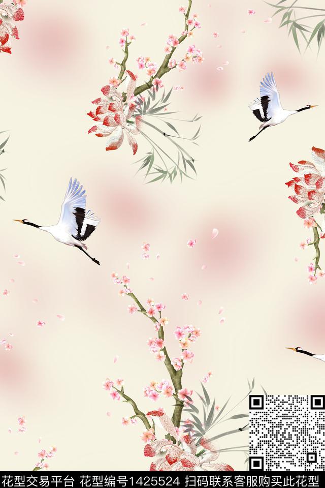 连衣裙女装旗袍传统印花华亿平台下载（图片编号: 1425524） - 瓦栏（Walan）