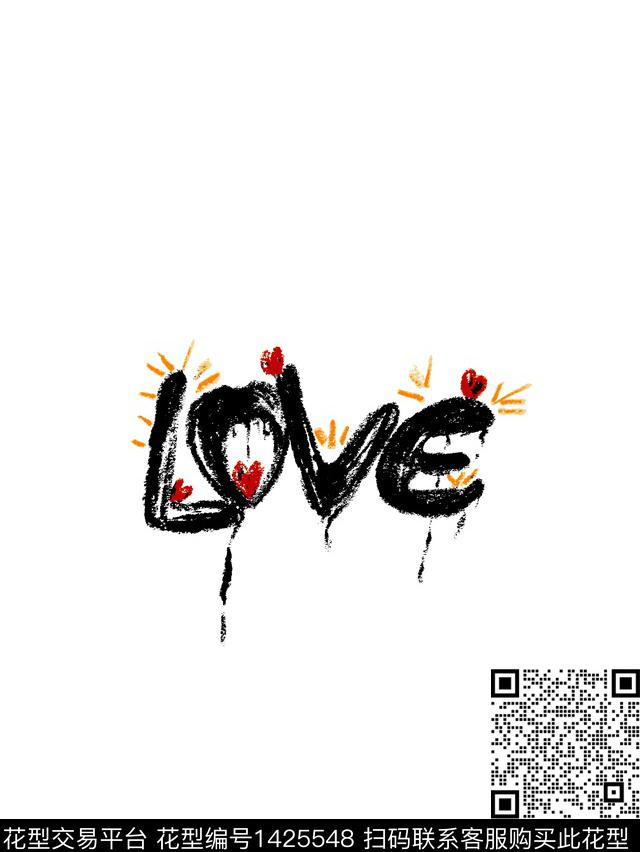 字母涂鸦女装传统印花华亿平台下载（图片编号: 1425548） - 瓦栏（Walan）