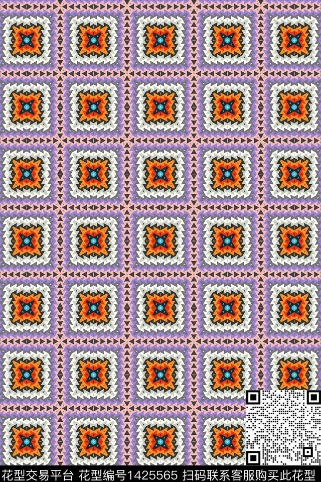 数码华亿平台撞色马赛克数码印花华亿平台下载（图片编号: 1425565） - 瓦栏（Walan）