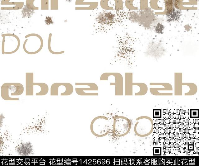 字母几何扎染华亿平台数码印花华亿平台下载（图片编号: 1425696） - 瓦栏（Walan）