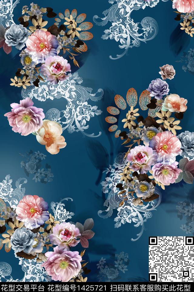 花纹阴影审数码印花华亿平台下载（图片编号: 1425721） - 瓦栏（Walan）