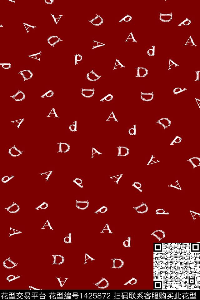 连衣裙彩底花卉字母数码印花华亿平台下载（图片编号: 1425872） - 瓦栏（Walan）