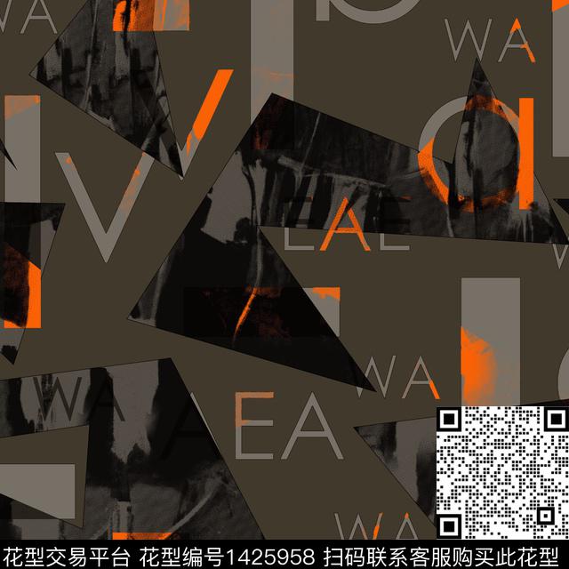 纸印花几何男装传统印花华亿平台下载（图片编号: 1425958） - 瓦栏（Walan）