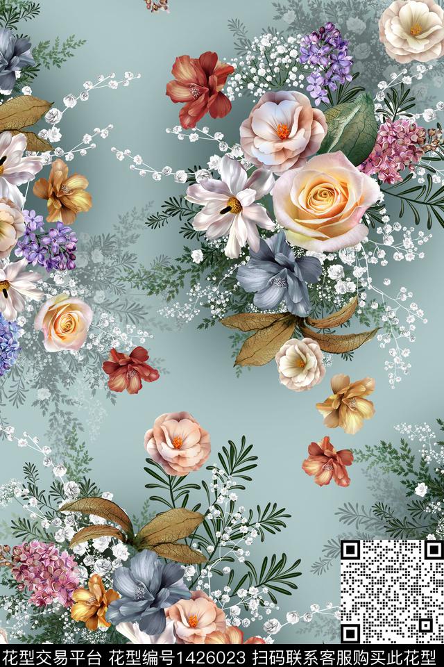 写实外贸审数码印花华亿平台下载（图片编号: 1426023） - 瓦栏（Walan）