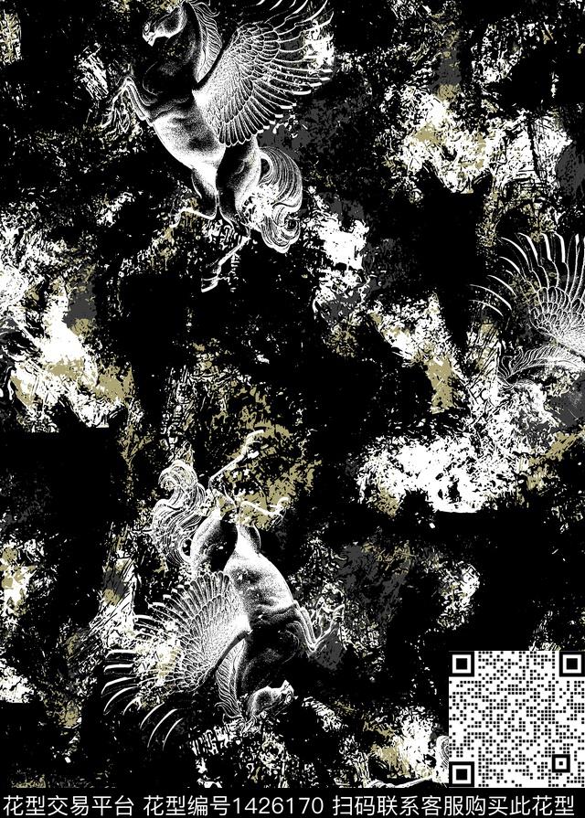 大牌风潮牌抽象传统印花华亿平台下载（图片编号: 1426170） - 瓦栏（Walan）