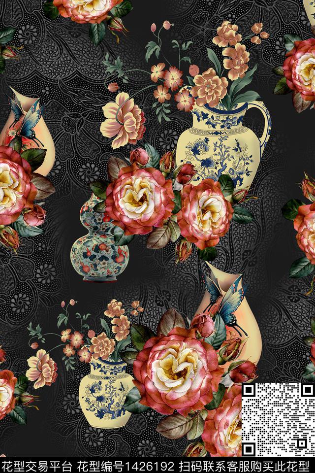 连衣裙女装香云纱传统印花华亿平台下载（图片编号: 1426192） - 瓦栏（Walan）