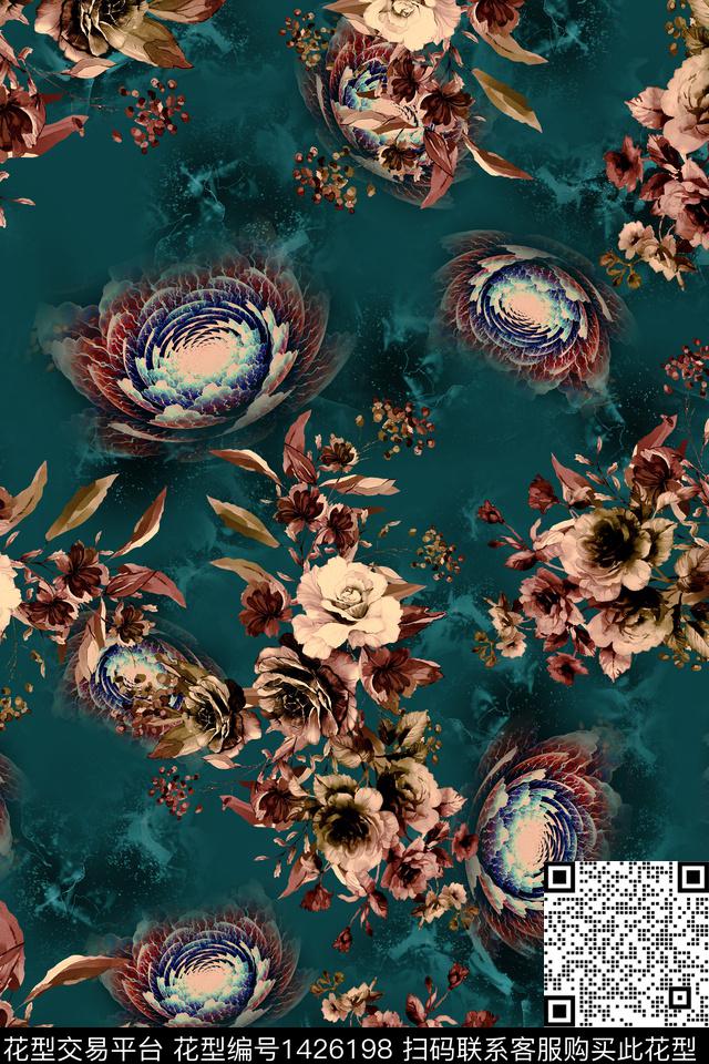 连衣裙女装香云纱传统印花华亿平台下载（图片编号: 1426198） - 瓦栏（Walan）