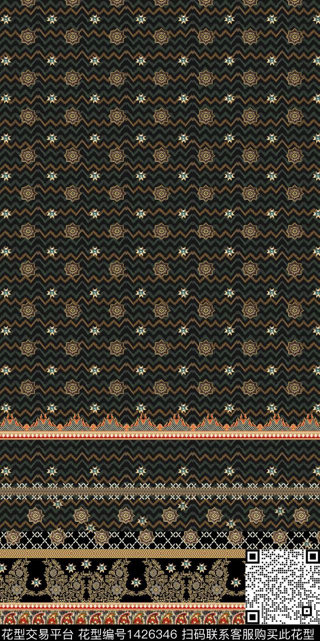 女装民族风中老年数码印花华亿平台下载（图片编号: 1426346） - 瓦栏（Walan）