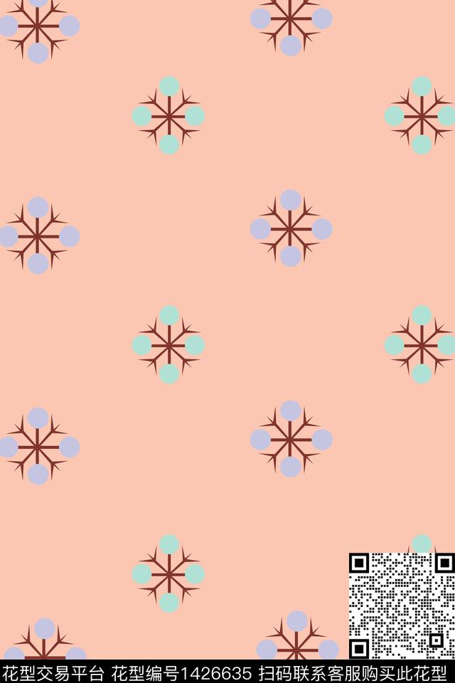 树小碎花波点数码印花华亿平台下载（图片编号: 1426635） - 瓦栏（Walan）