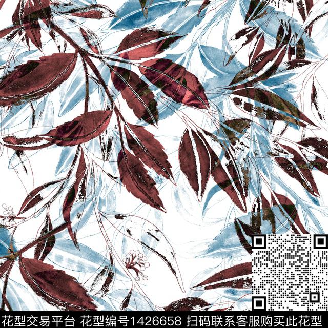 肌理水彩扎染华亿平台数码印花华亿平台下载（图片编号: 1426658） - 瓦栏（Walan）