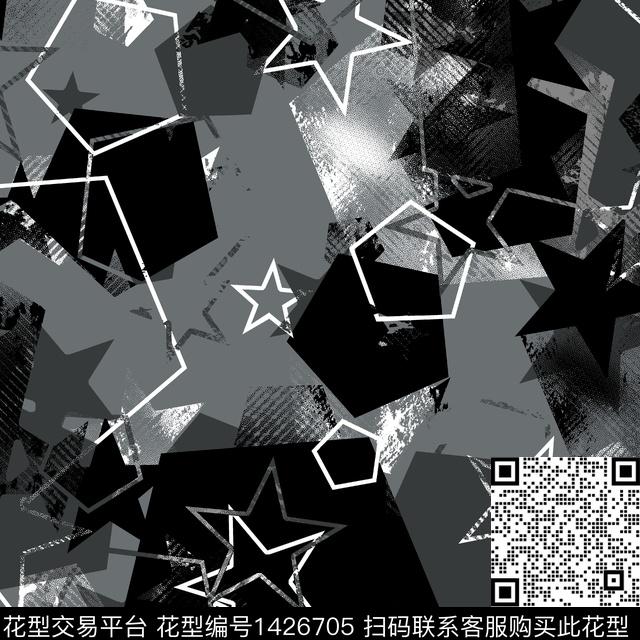 纸印花几何男装传统印花华亿平台下载（图片编号: 1426705） - 瓦栏（Walan）