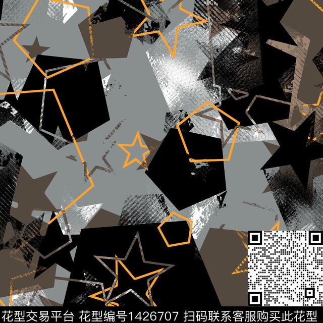 纸印花几何男装传统印花华亿平台下载（图片编号: 1426707） - 瓦栏（Walan）