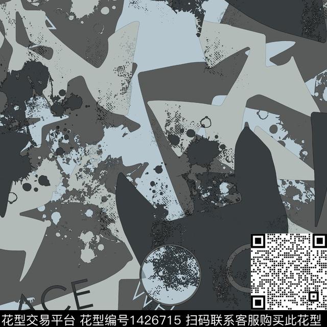 纸印花几何男装传统印花华亿平台下载（图片编号: 1426715） - 瓦栏（Walan）