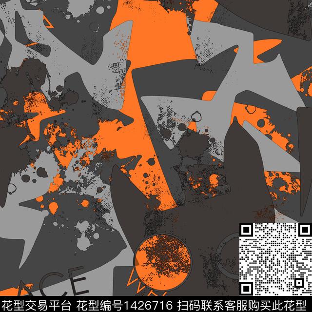 纸印花几何男装传统印花华亿平台下载（图片编号: 1426716） - 瓦栏（Walan）