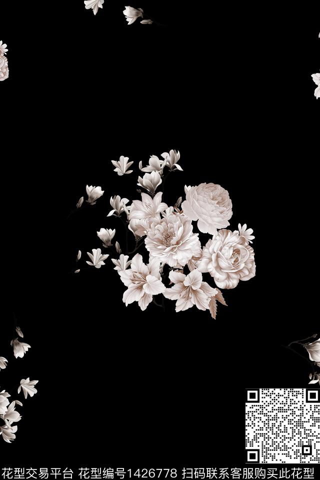 几何大牌风卡通数码印花华亿平台下载（图片编号: 1426778） - 瓦栏（Walan）