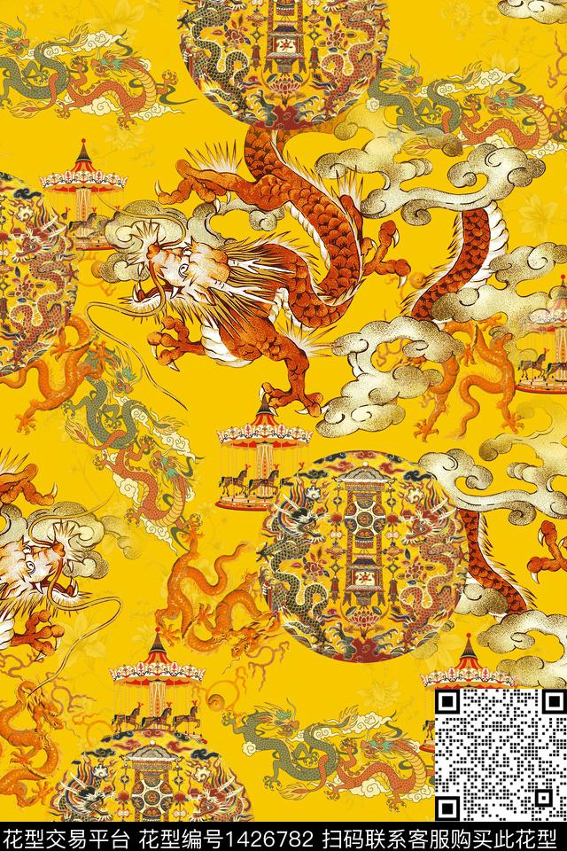 数码华亿平台中老年中国风数码印花华亿平台下载（图片编号: 1426782） - 瓦栏（Walan）