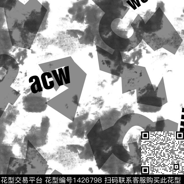 字母几何扎染华亿平台传统印花华亿平台下载（图片编号: 1426798） - 瓦栏（Walan）