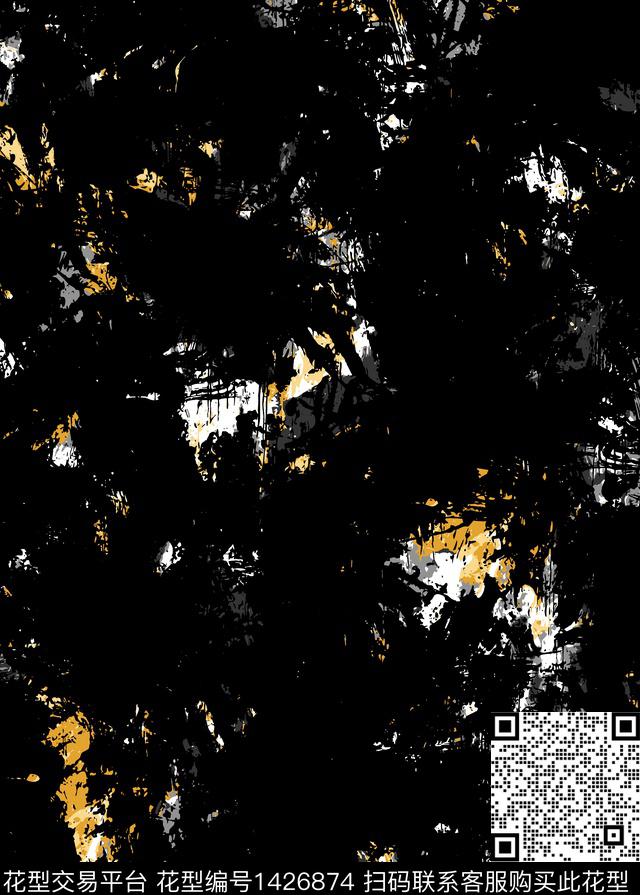 纹理大牌风潮牌传统印花华亿平台下载（图片编号: 1426874） - 瓦栏（Walan）