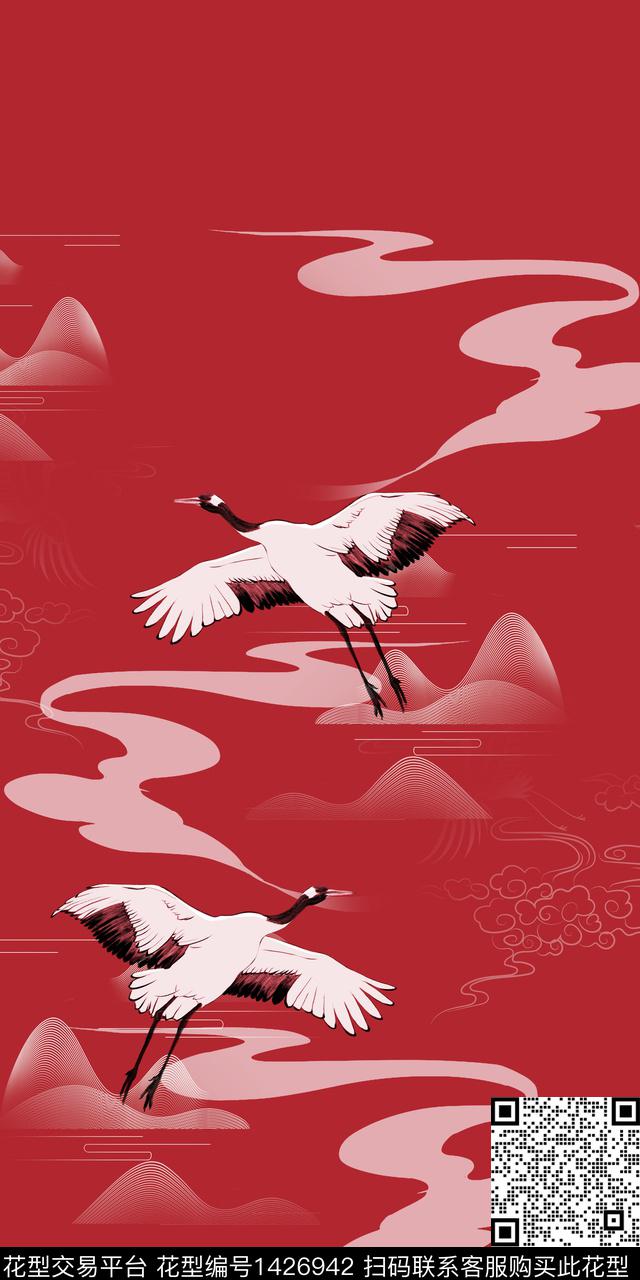 连衣裙女装旗袍传统印花华亿平台下载（图片编号: 1426942） - 瓦栏（Walan）