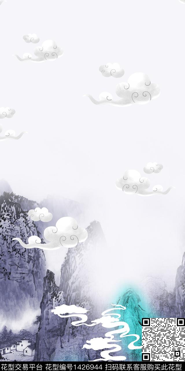 连衣裙女装旗袍传统印花华亿平台下载（图片编号: 1426944） - 瓦栏（Walan）