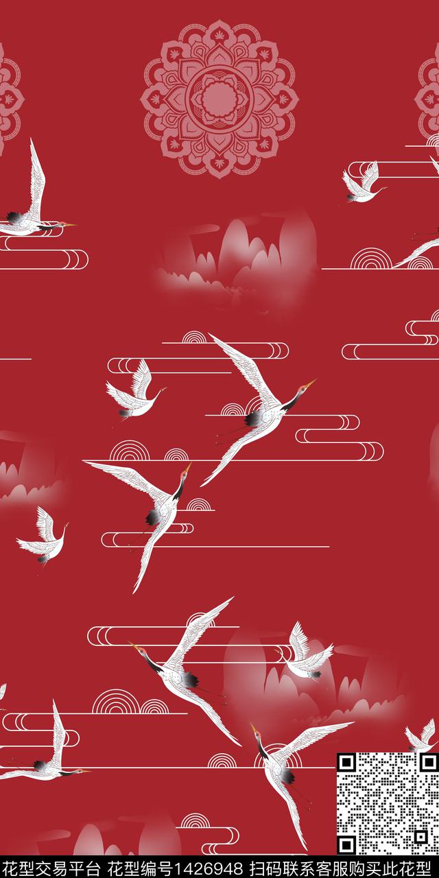 连衣裙女装旗袍传统印花华亿平台下载（图片编号: 1426948） - 瓦栏（Walan）