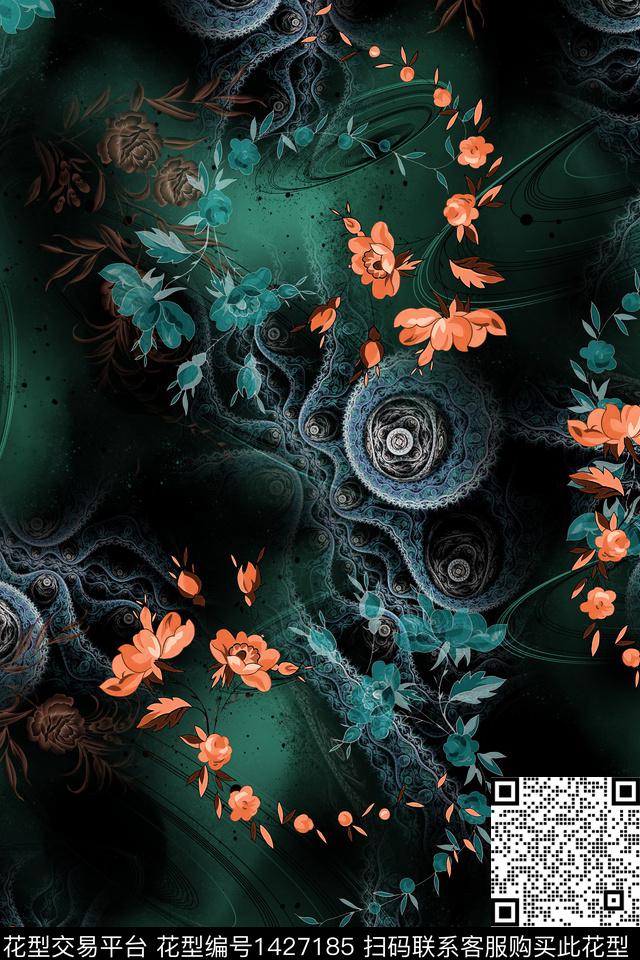 连衣裙女装旗袍传统印花华亿平台下载（图片编号: 1427185） - 瓦栏（Walan）