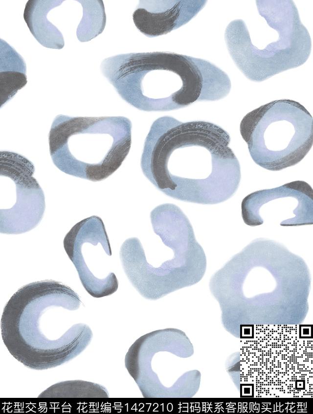 迷彩中国风水墨风数码印花华亿平台下载（图片编号: 1427210） - 瓦栏（Walan）