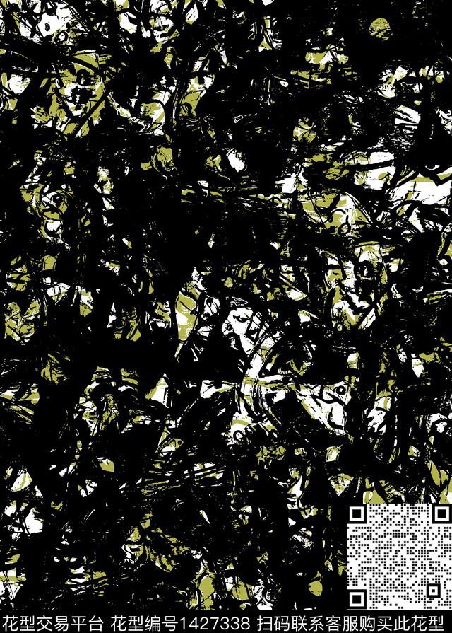 纹理迷彩大牌风传统印花华亿平台下载（图片编号: 1427338） - 瓦栏（Walan）