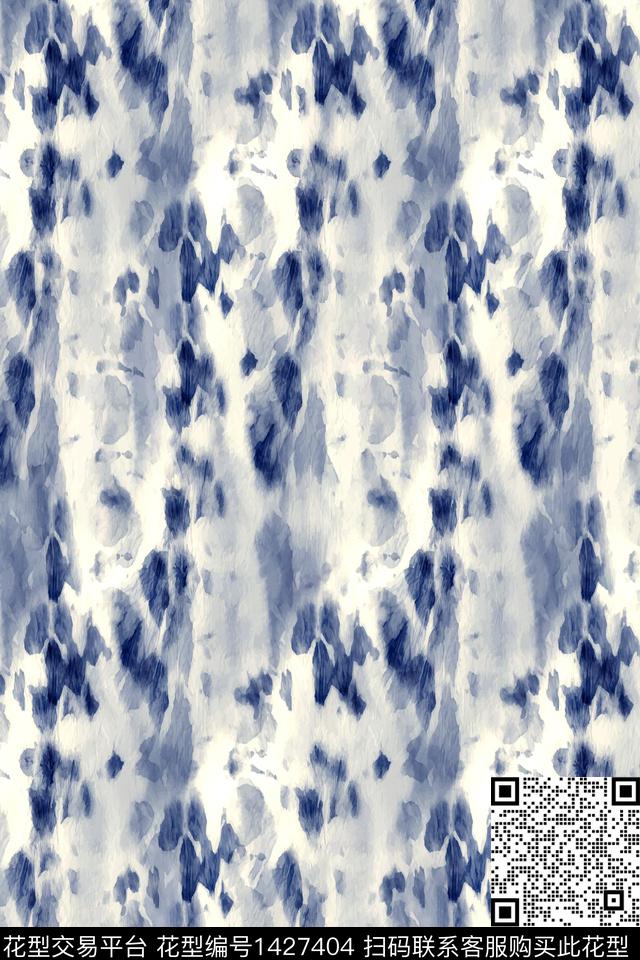 肌理水彩扎染华亿平台数码印花华亿平台下载（图片编号: 1427404） - 瓦栏（Walan）