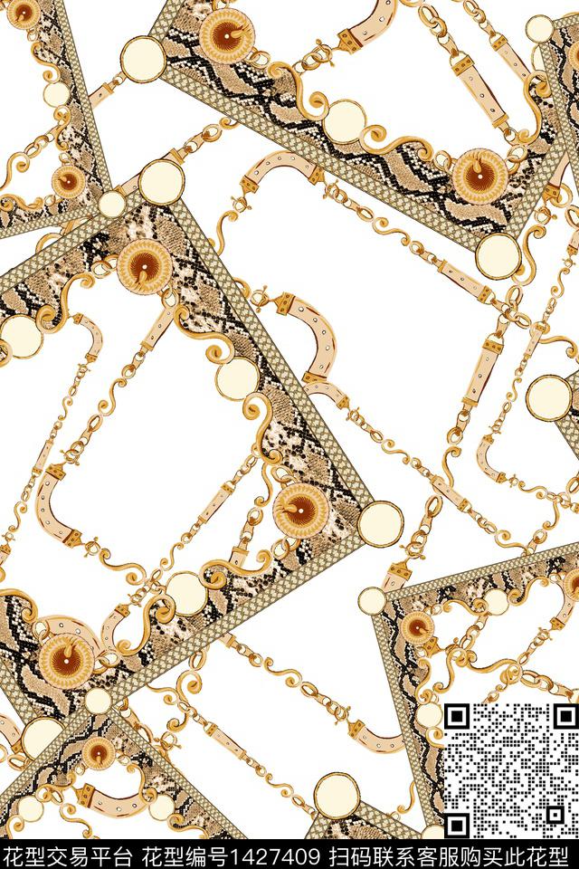 几何大牌风小清新数码印花华亿平台下载（图片编号: 1427409） - 瓦栏（Walan）