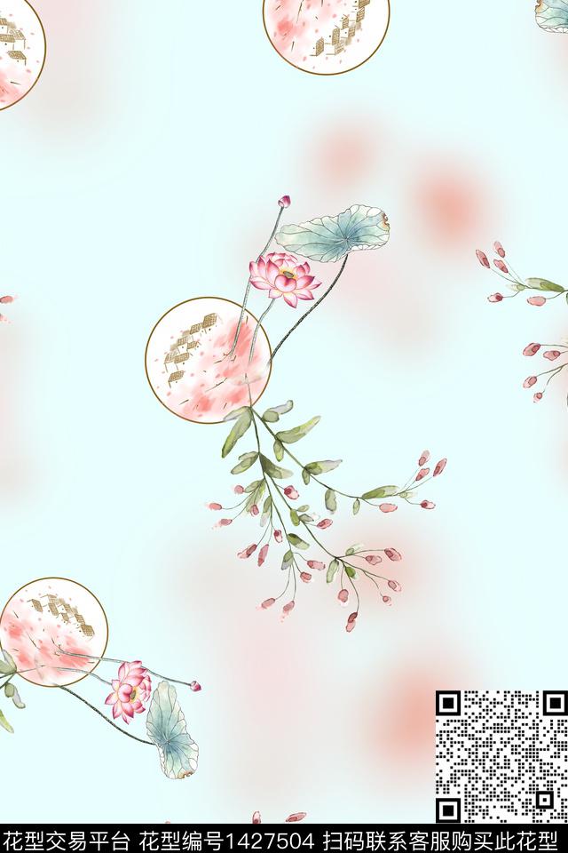 连衣裙女装旗袍传统印花华亿平台下载（图片编号: 1427504） - 瓦栏（Walan）