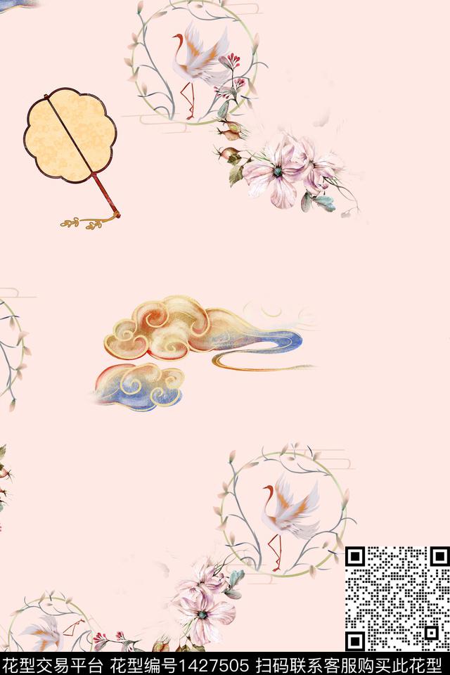 连衣裙女装旗袍传统印花华亿平台下载（图片编号: 1427505） - 瓦栏（Walan）