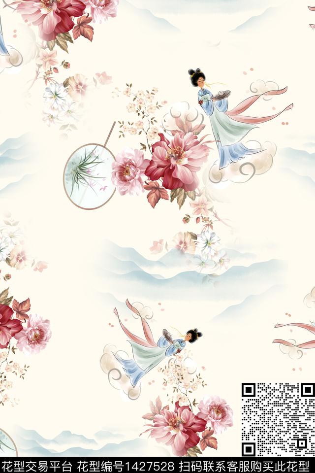 连衣裙女装旗袍传统印花华亿平台下载（图片编号: 1427528） - 瓦栏（Walan）