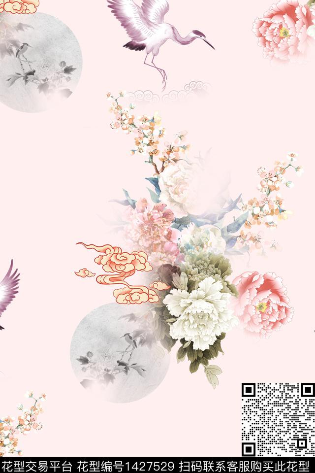 连衣裙女装旗袍传统印花华亿平台下载（图片编号: 1427529） - 瓦栏（Walan）