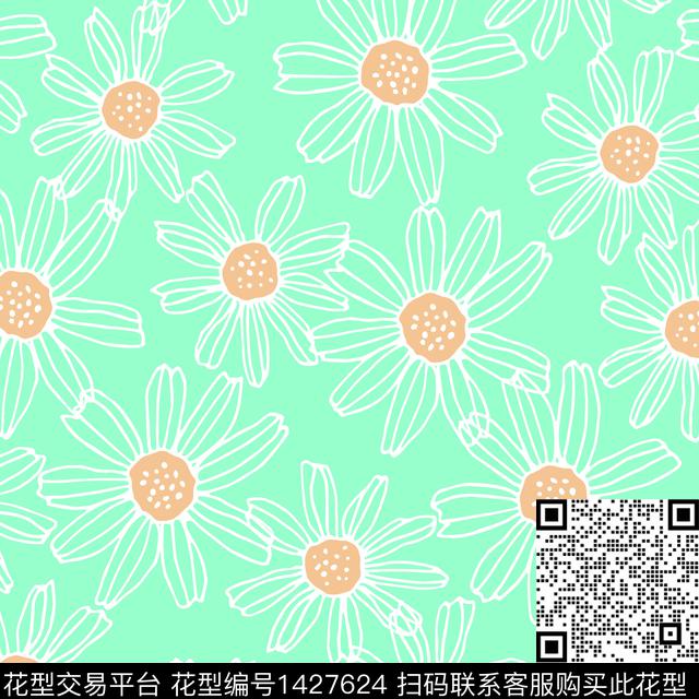 数码华亿平台复古花卉数码印花华亿平台下载（图片编号: 1427624） - 瓦栏（Walan）