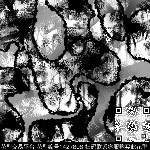 纸印花几何大牌风传统印花华亿平台下载（图片编号: 1427808） - 瓦栏（Walan）