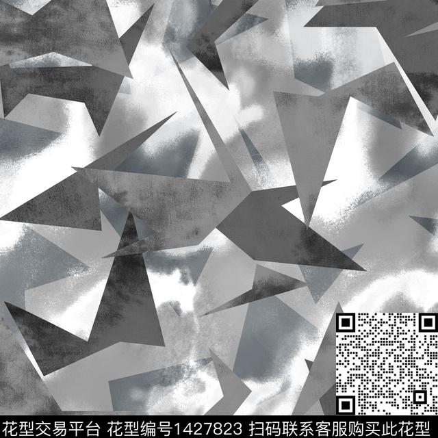 几何扎染华亿平台男装传统印花华亿平台下载（图片编号: 1427823） - 瓦栏（Walan）