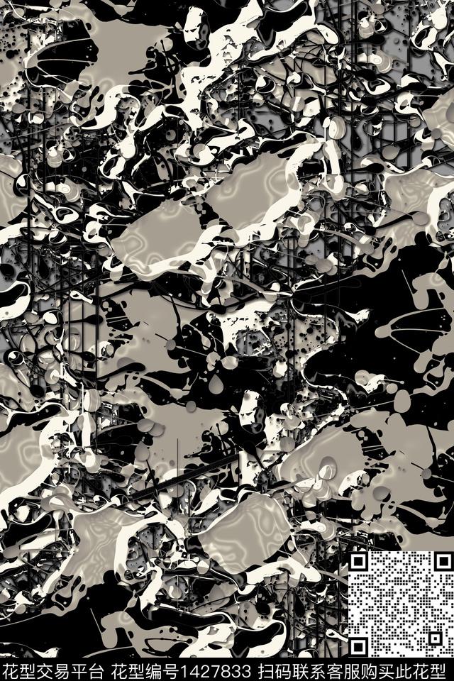 抽象男装家居服户外传统印花华亿平台下载（图片编号: 1427833） - 瓦栏（Walan）