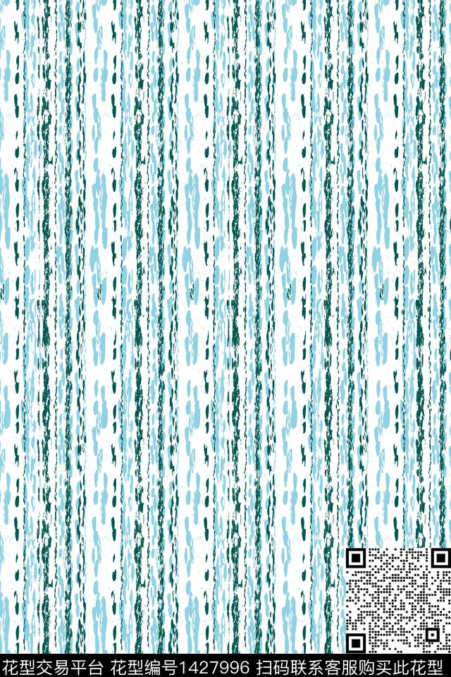年轻女性条纹清爽数码印花华亿平台下载（图片编号: 1427996） - 瓦栏（Walan）