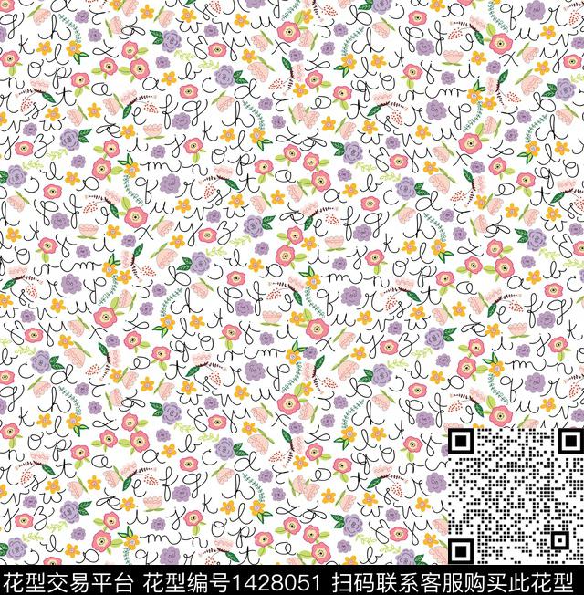 小碎花清新风日韩系数码印花华亿平台下载（图片编号: 1428051） - 瓦栏（Walan）