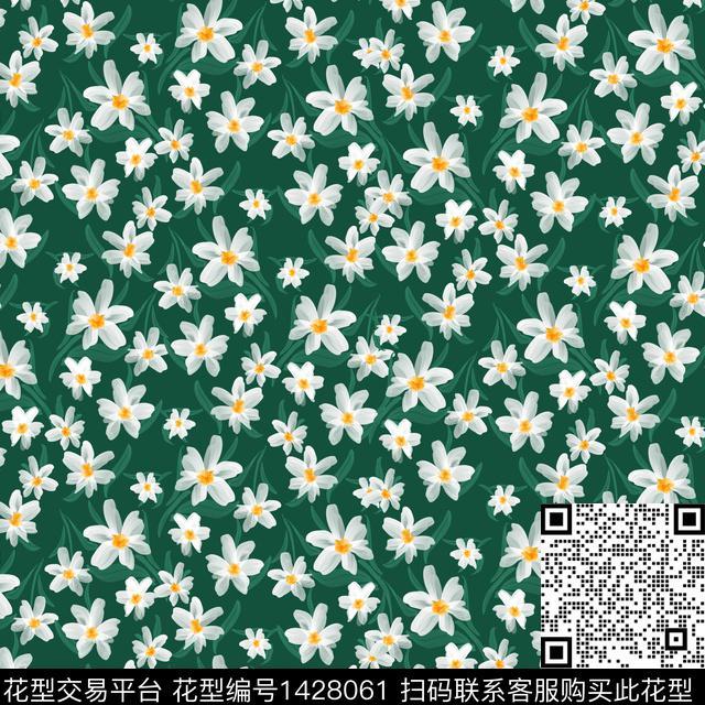 小碎花清新风日韩系数码印花华亿平台下载（图片编号: 1428061） - 瓦栏（Walan）