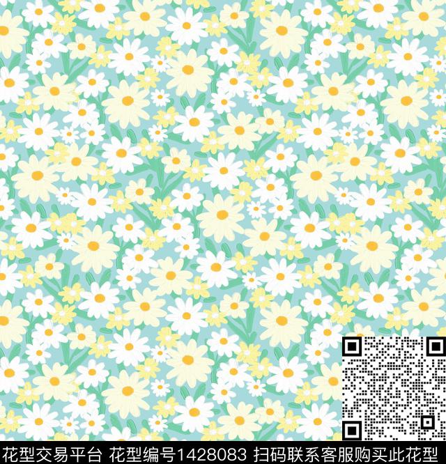 小碎花清新风日韩系数码印花华亿平台下载（图片编号: 1428083） - 瓦栏（Walan）