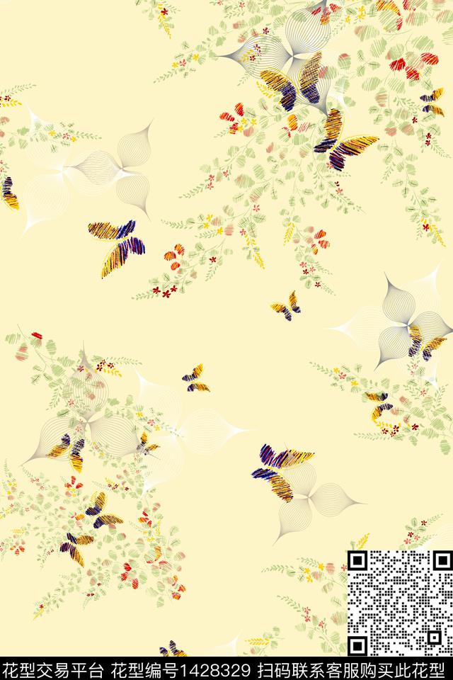 女装花卉小碎花数码印花华亿平台下载（图片编号: 1428329） - 瓦栏（Walan）