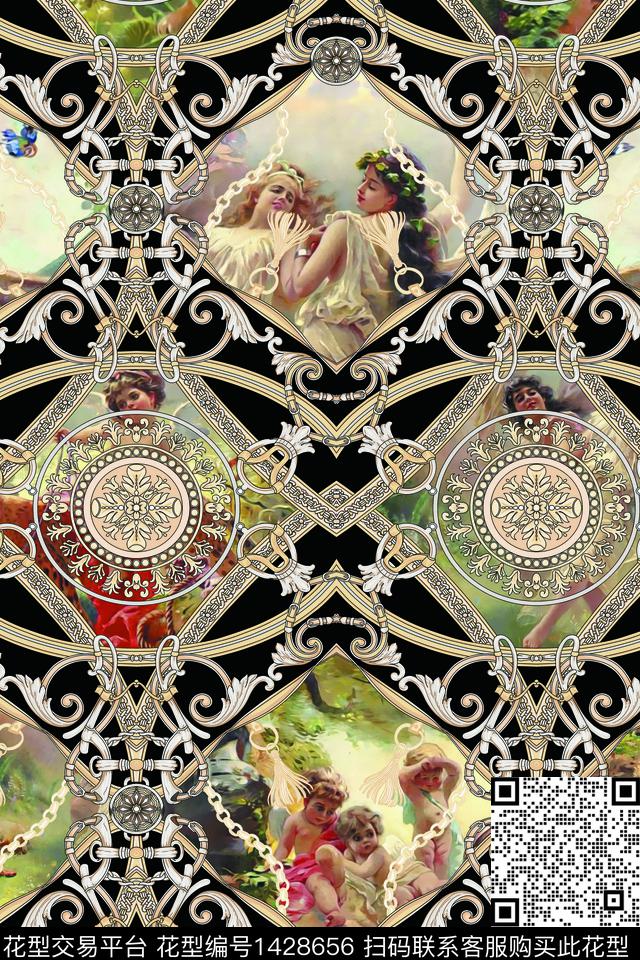 照片链条小天使数码印花华亿平台下载（图片编号: 1428656） - 瓦栏（Walan）