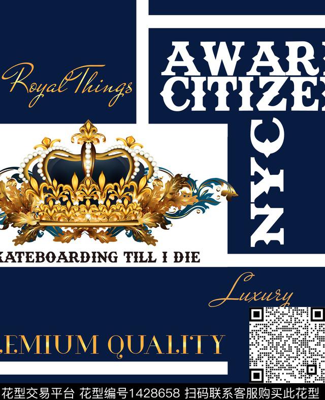 字母几何定位花数码印花华亿平台下载（图片编号: 1428658） - 瓦栏（Walan）