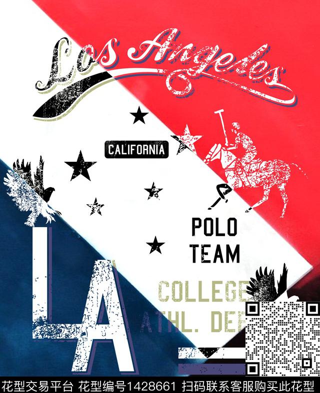 字母几何定位花数码印花华亿平台下载（图片编号: 1428661） - 瓦栏（Walan）