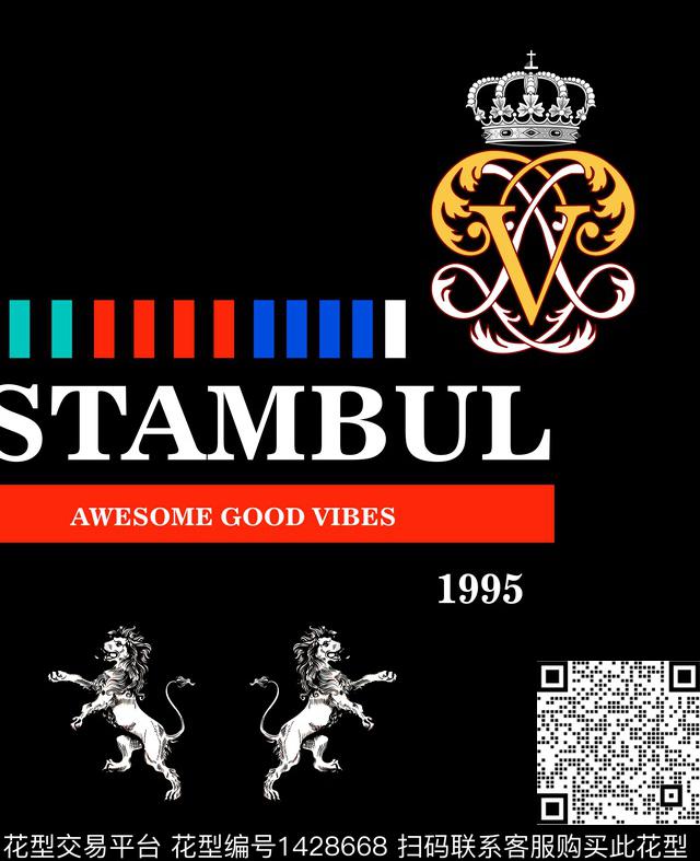 字母几何定位花数码印花华亿平台下载（图片编号: 1428668） - 瓦栏（Walan）