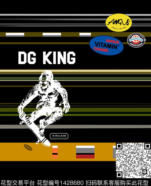 字母几何男装数码印花华亿平台下载（图片编号: 1428680） - 瓦栏（Walan）