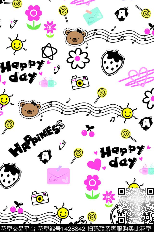 字母童装数码印花华亿平台下载（图片编号: 1428842） - 瓦栏（Walan）