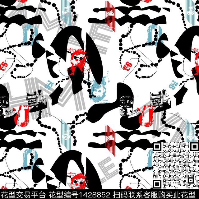 纸印花几何大牌风传统印花华亿平台下载（图片编号: 1428852） - 瓦栏（Walan）